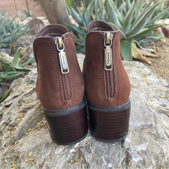 Leather Booties Chocolate Suede ⭐️ LIKE NEW + Waterproof - Picture 9 of 14